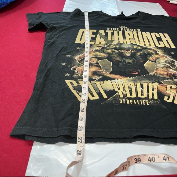Five Finger Death Punch SHIRT Black T Shirt Got Your Six SKULL Soldier mens 2XL - Picture 3 of 9